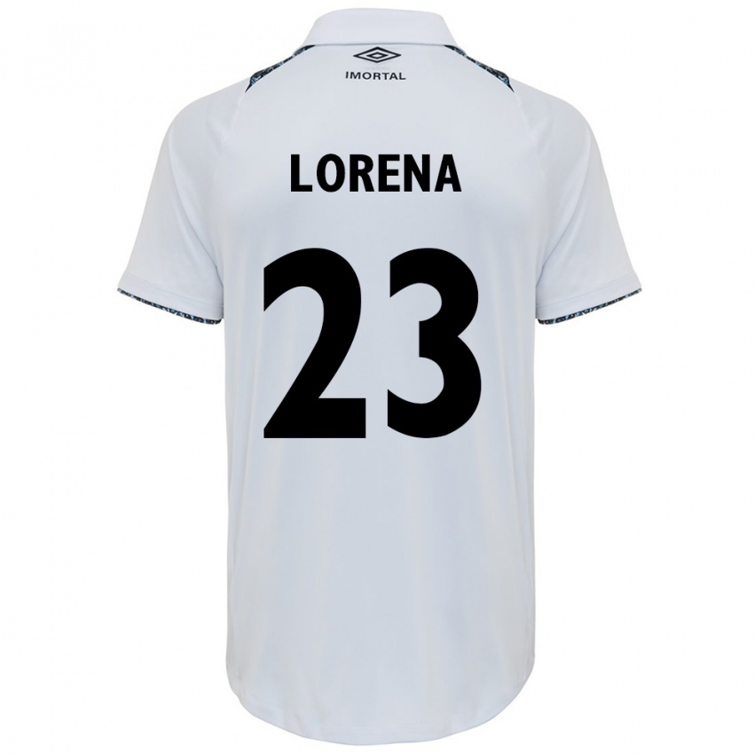 Gyermek Lorena #23 Fehér Kék Idegenbeli Jersey 2024/25 Mez Póló Ing