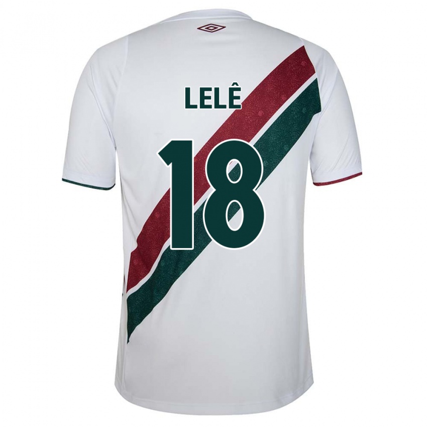 Gyermek Lelê #18 Fehér Zöld Barna Idegenbeli Jersey 2024/25 Mez Póló Ing