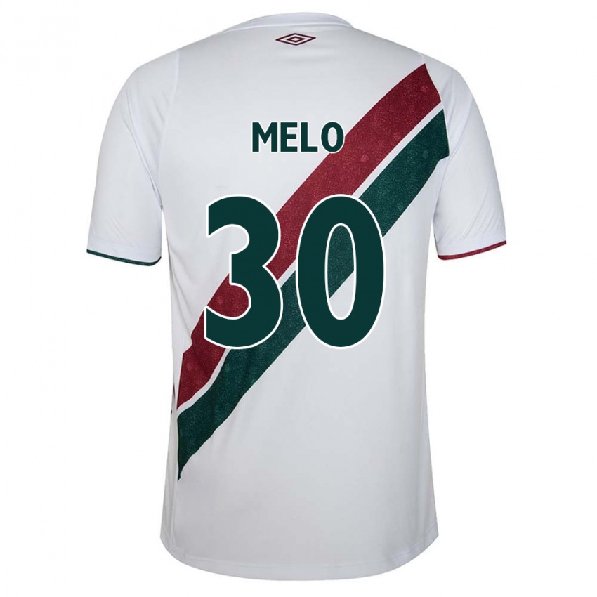 Gyermek Felipe Melo #30 Fehér Zöld Barna Idegenbeli Jersey 2024/25 Mez Póló Ing