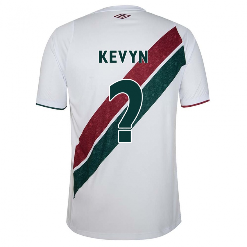 Gyermek Kevyn #0 Fehér Zöld Barna Idegenbeli Jersey 2024/25 Mez Póló Ing