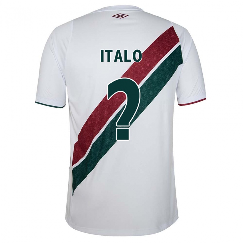 Gyermek Italo #0 Fehér Zöld Barna Idegenbeli Jersey 2024/25 Mez Póló Ing