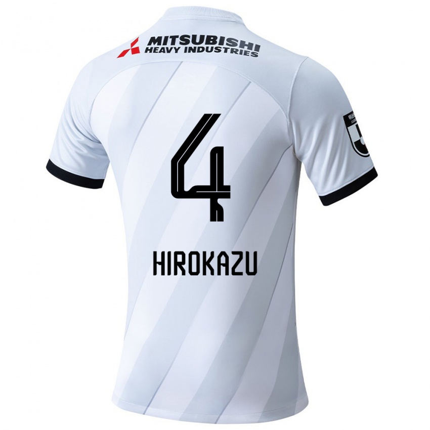 Gyermek Hirokazu Ishihara #4 Fehér Szürke Idegenbeli Jersey 2024/25 Mez Póló Ing