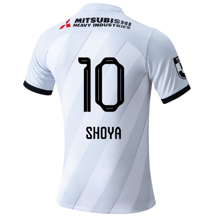 Gyermek Shoya Nakajima #10 Fehér Szürke Idegenbeli Jersey 2024/25 Mez Póló Ing