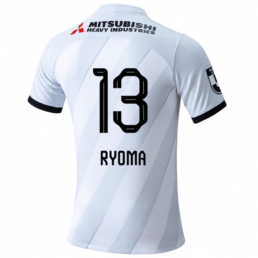 Gyermek Ryoma Watanabe #13 Fehér Szürke Idegenbeli Jersey 2024/25 Mez Póló Ing