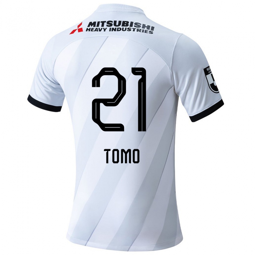 Gyermek Tomoaki Okubo #21 Fehér Szürke Idegenbeli Jersey 2024/25 Mez Póló Ing