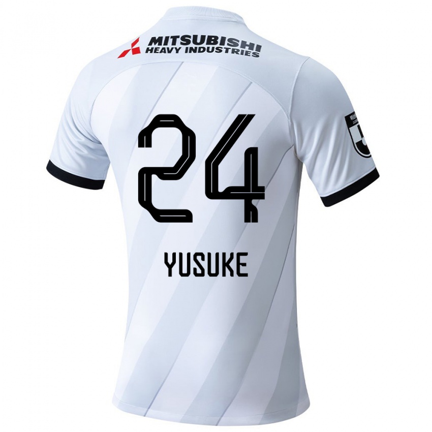 Gyermek Yusuke Matsuo #24 Fehér Szürke Idegenbeli Jersey 2024/25 Mez Póló Ing