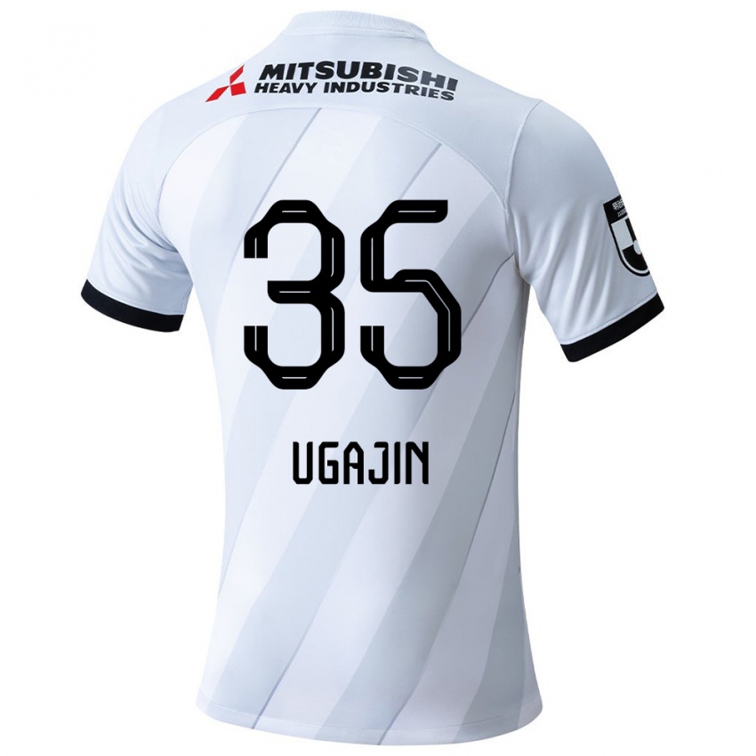 Gyermek Tomoya Ugajin #35 Fehér Szürke Idegenbeli Jersey 2024/25 Mez Póló Ing