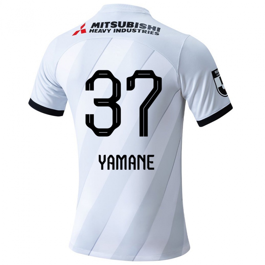 Gyermek Katsutoshi Yamane #37 Fehér Szürke Idegenbeli Jersey 2024/25 Mez Póló Ing