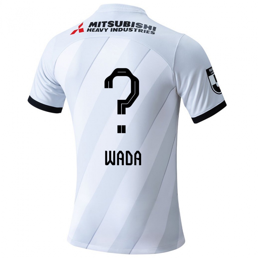 Gyermek Naoya Wada #0 Fehér Szürke Idegenbeli Jersey 2024/25 Mez Póló Ing