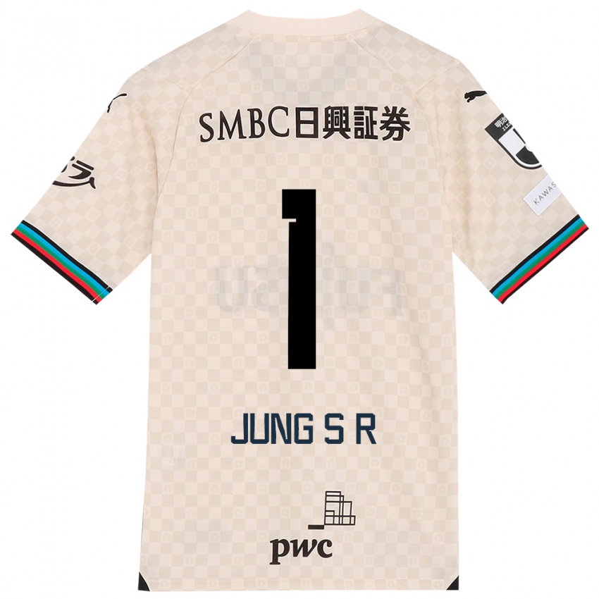 Gyermek Sung-Ryong Jung #1 Fehér Szürke Idegenbeli Jersey 2024/25 Mez Póló Ing