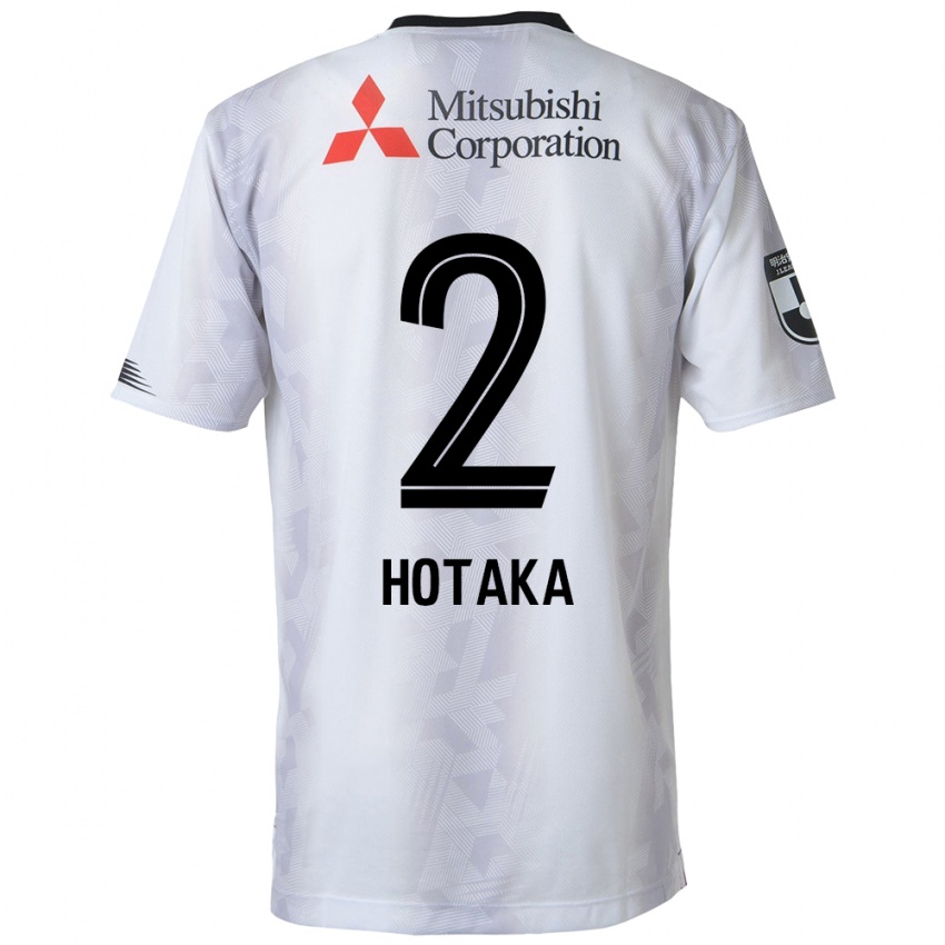 Gyermek Hotaka Nakamura #2 Fehér Fekete Idegenbeli Jersey 2024/25 Mez Póló Ing