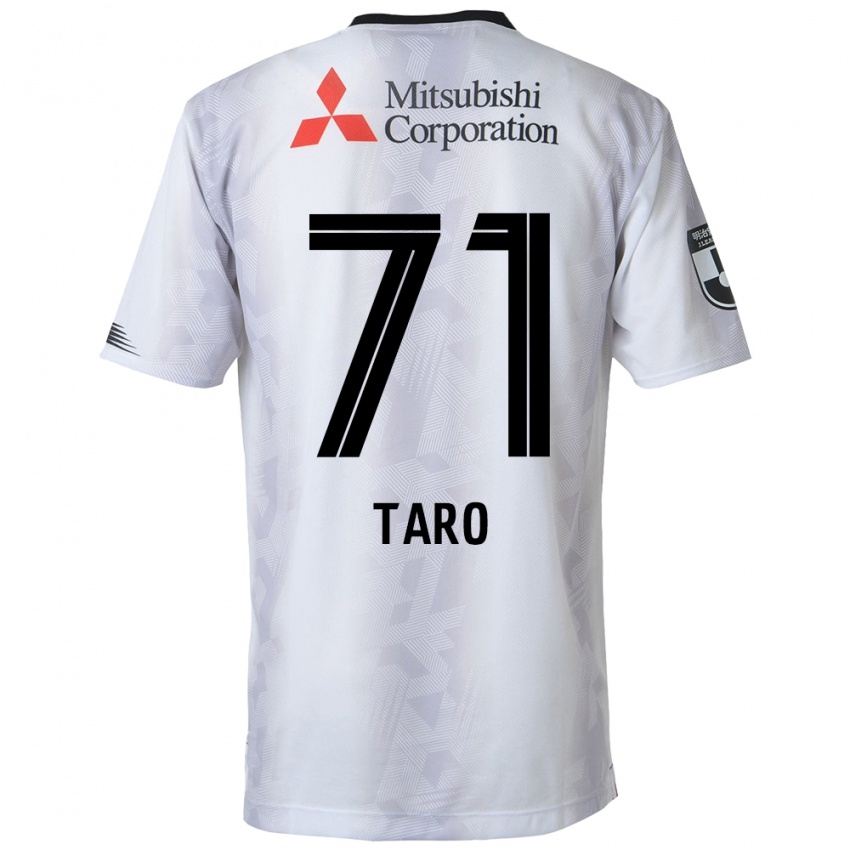 Gyermek Ryotaro Araki #71 Fehér Fekete Idegenbeli Jersey 2024/25 Mez Póló Ing