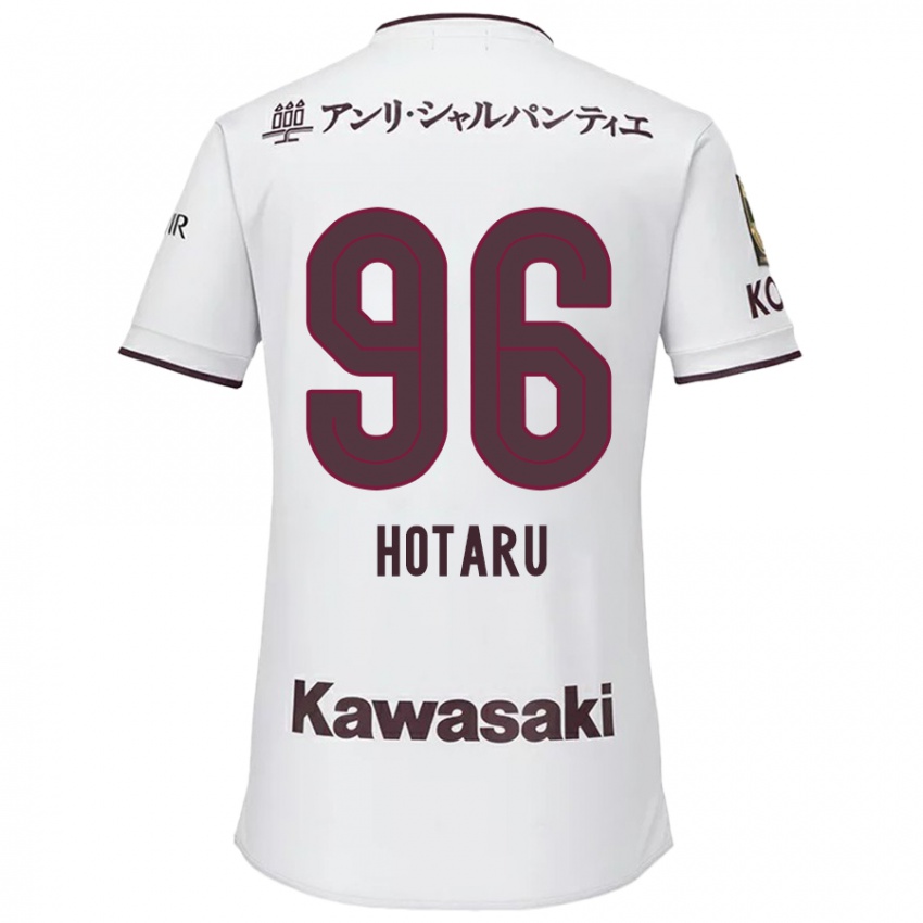 Gyermek Hotaru Yamaguchi #96 Fehér Piros Idegenbeli Jersey 2024/25 Mez Póló Ing