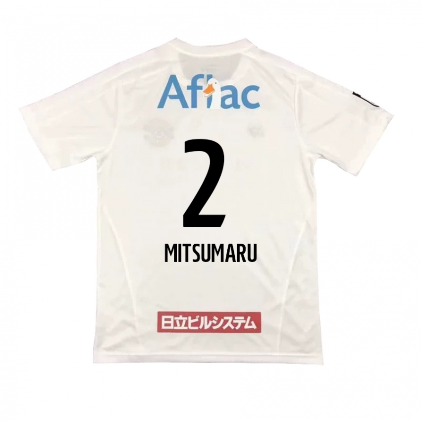 Gyermek Hiromu Mitsumaru #2 Fehér Fekete Idegenbeli Jersey 2024/25 Mez Póló Ing