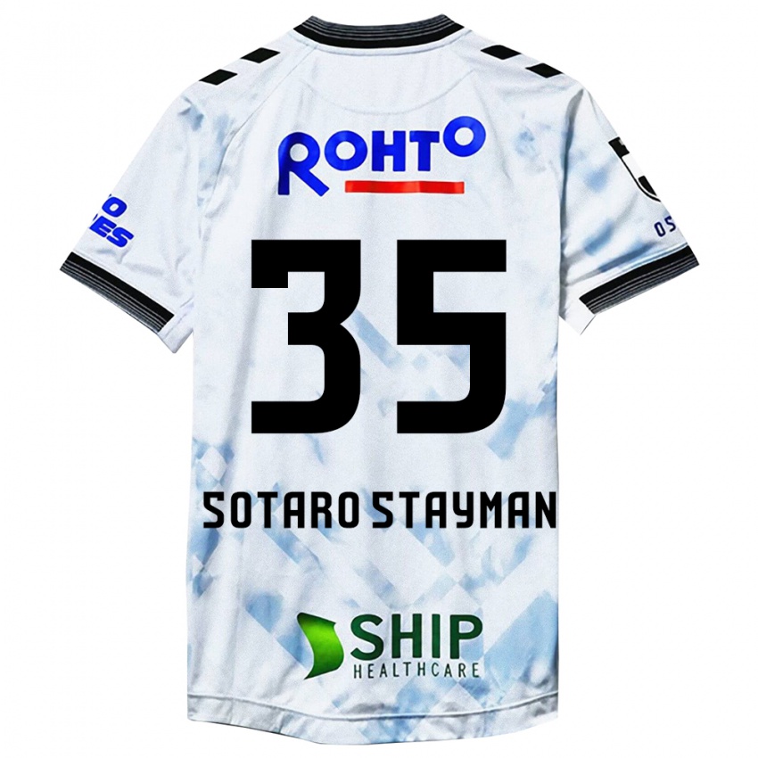 Gyermek Joshua Sotaro Stayman #35 Fehér Fekete Idegenbeli Jersey 2024/25 Mez Póló Ing