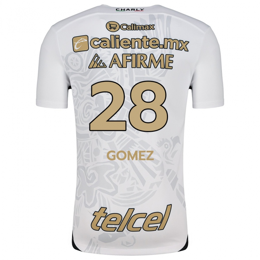 Gyermek Alejandro Gómez #28 Fehér Fekete Idegenbeli Jersey 2024/25 Mez Póló Ing