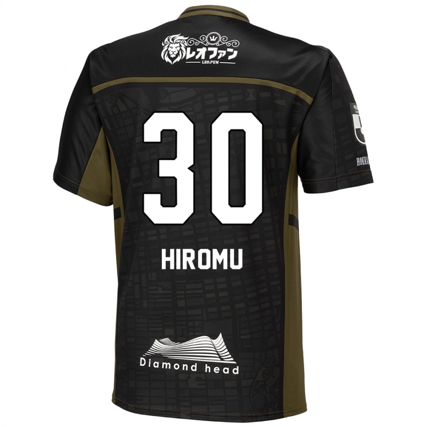 Gyermek Hiromu Tanaka #30 Fekete Zöld Idegenbeli Jersey 2024/25 Mez Póló Ing