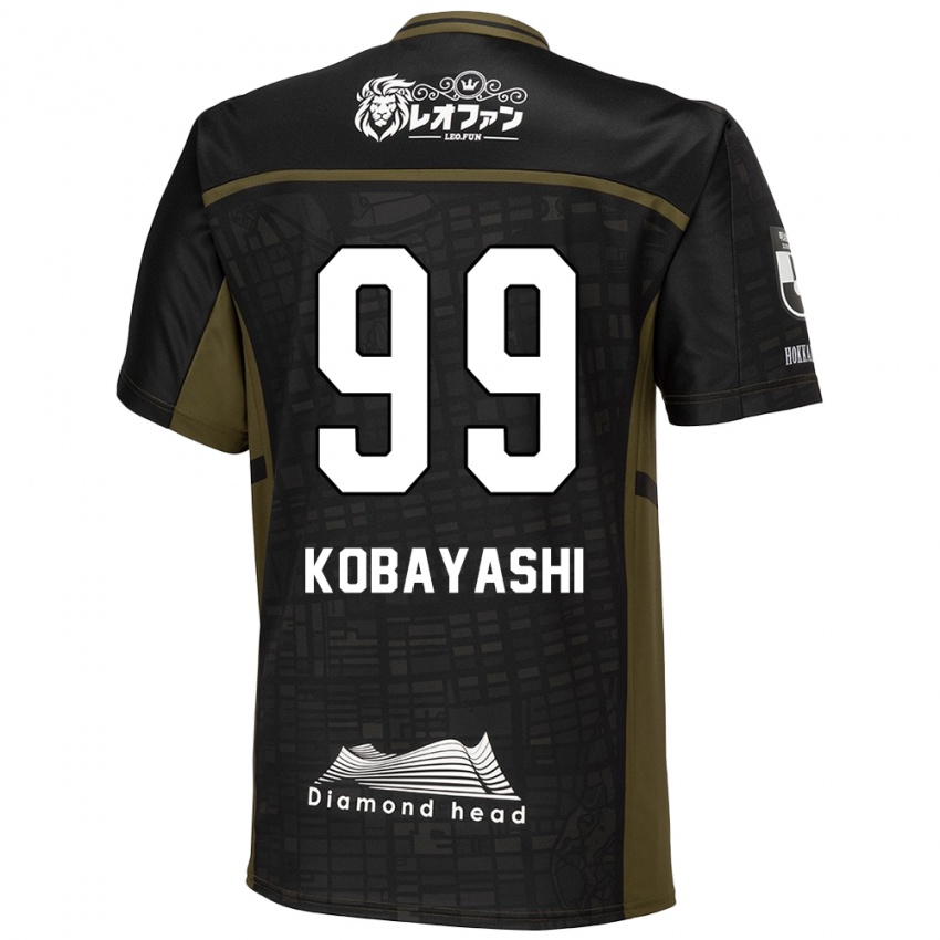 Gyermek Yuki Kobayashi #99 Fekete Zöld Idegenbeli Jersey 2024/25 Mez Póló Ing