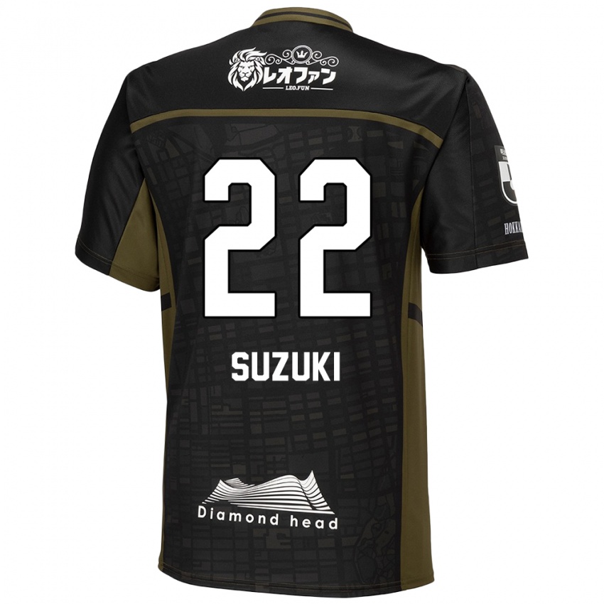 Gyermek So Suzuki #22 Fekete Zöld Idegenbeli Jersey 2024/25 Mez Póló Ing