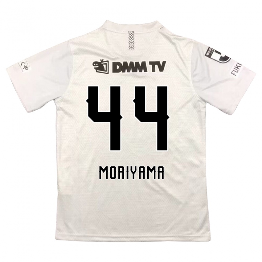 Gyermek Kimiya Moriyama #44 Szürke Fekete Idegenbeli Jersey 2024/25 Mez Póló Ing