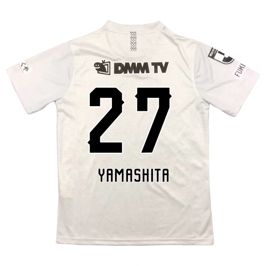 Gyermek Sotaro Yamashita #27 Szürke Fekete Idegenbeli Jersey 2024/25 Mez Póló Ing