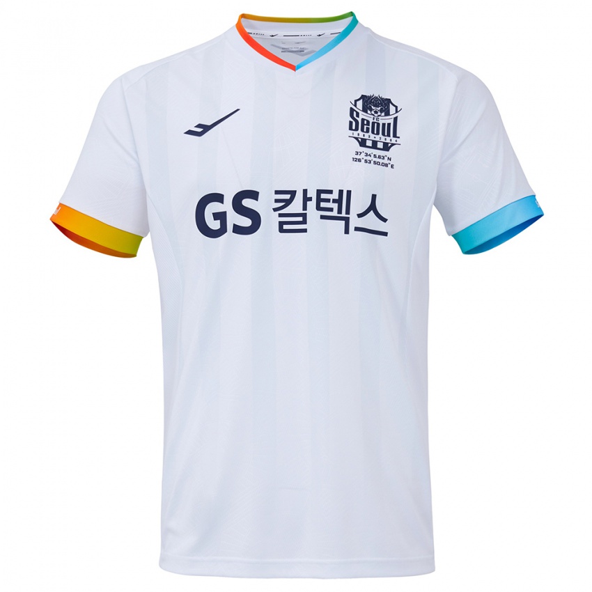 Gyermek Cheol-Won Choi #21 Fehér Kék Idegenbeli Jersey 2024/25 Mez Póló Ing