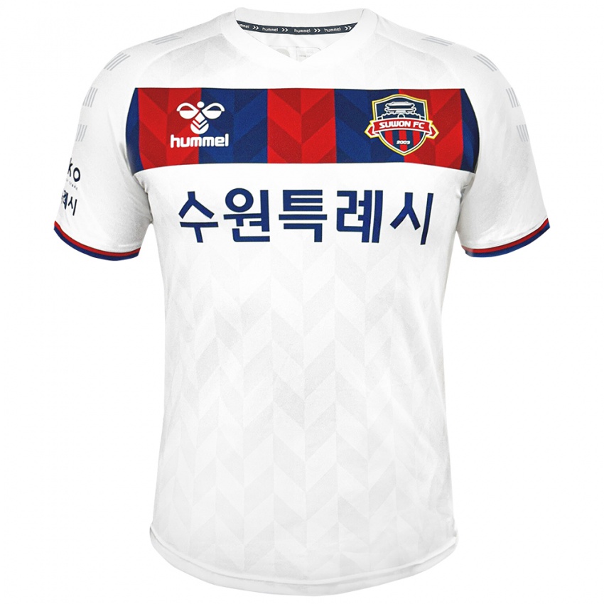 Gyermek Cheol-Woo Park #3 Fehér Kék Idegenbeli Jersey 2024/25 Mez Póló Ing