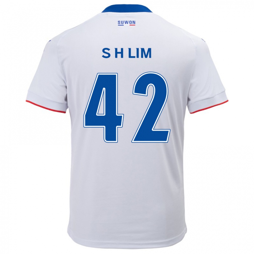 Gyermek Hyun-Sub Lim #42 Fehér Kék Idegenbeli Jersey 2024/25 Mez Póló Ing