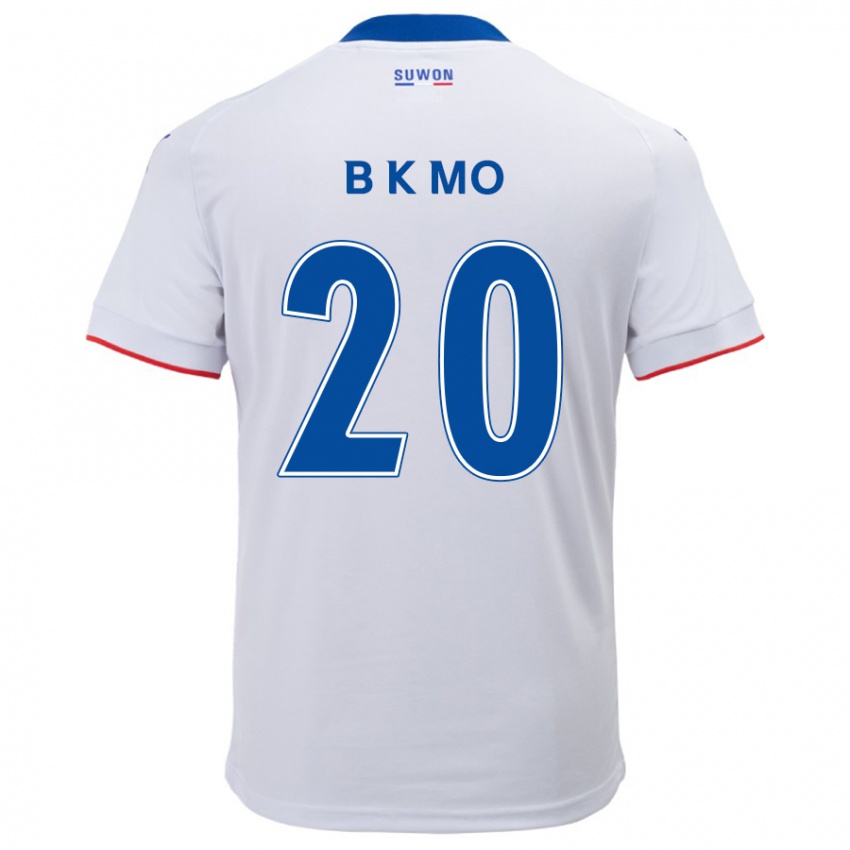 Gyermek Kyung-Bin Mo #20 Fehér Kék Idegenbeli Jersey 2024/25 Mez Póló Ing