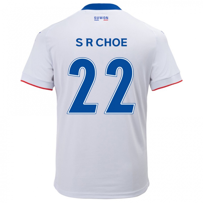 Gyermek Ryun-Seong Choe #22 Fehér Kék Idegenbeli Jersey 2024/25 Mez Póló Ing