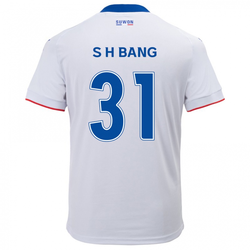 Gyermek Hee-Sang Bang #31 Fehér Kék Idegenbeli Jersey 2024/25 Mez Póló Ing