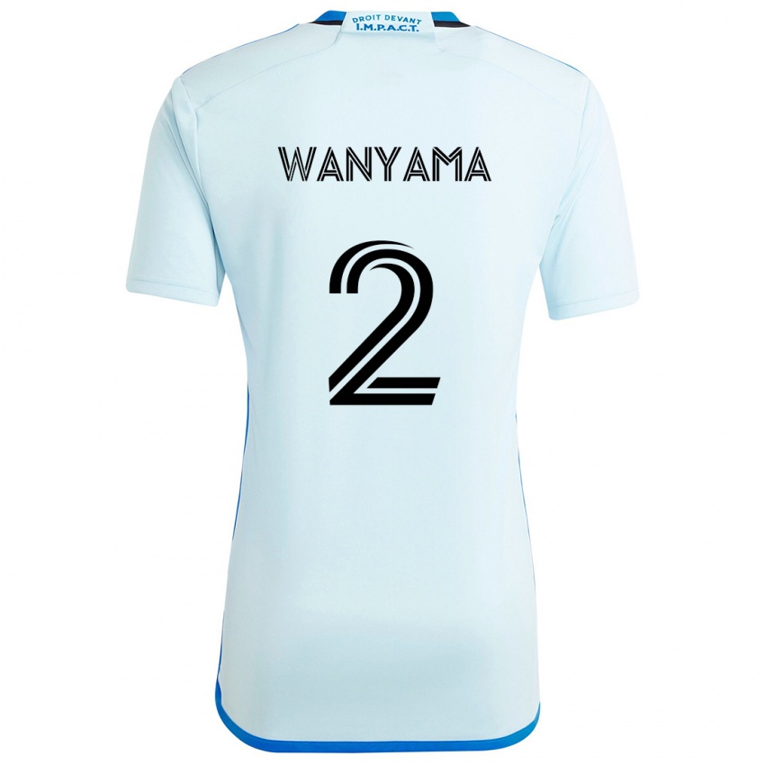 Gyermek Victor Wanyama #2 Jégkék Idegenbeli Jersey 2024/25 Mez Póló Ing