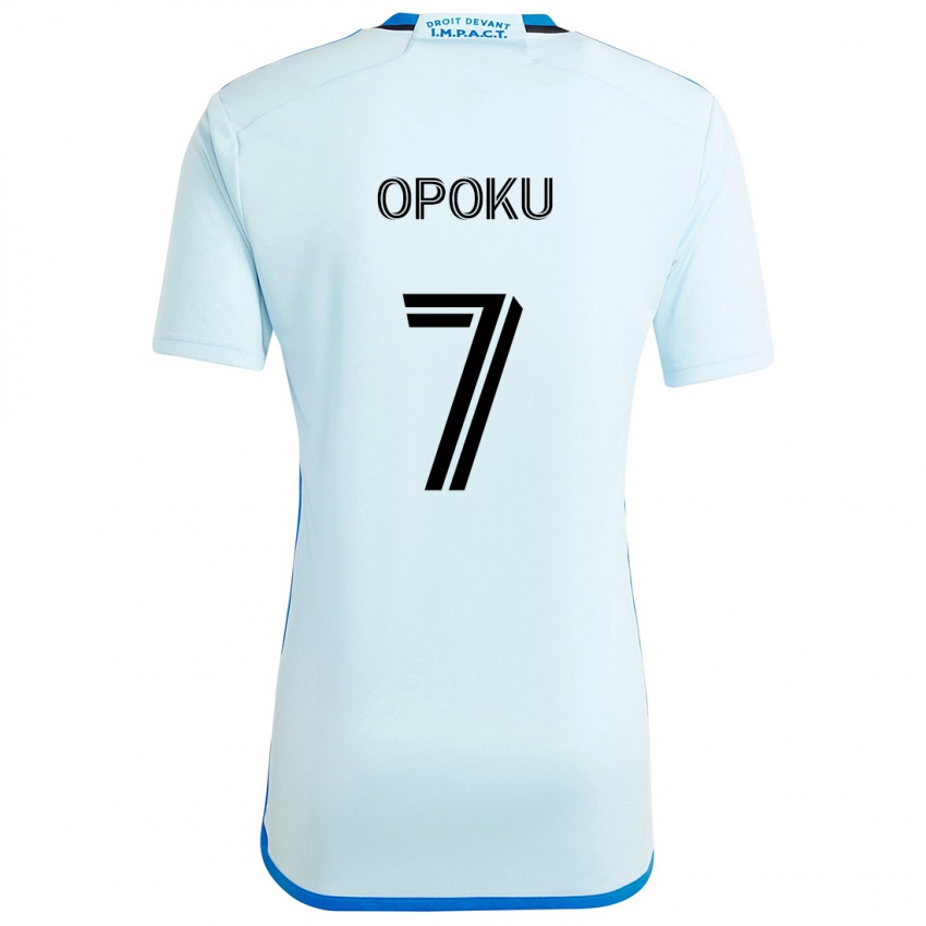 Gyermek Kwadwo Opoku #7 Jégkék Idegenbeli Jersey 2024/25 Mez Póló Ing