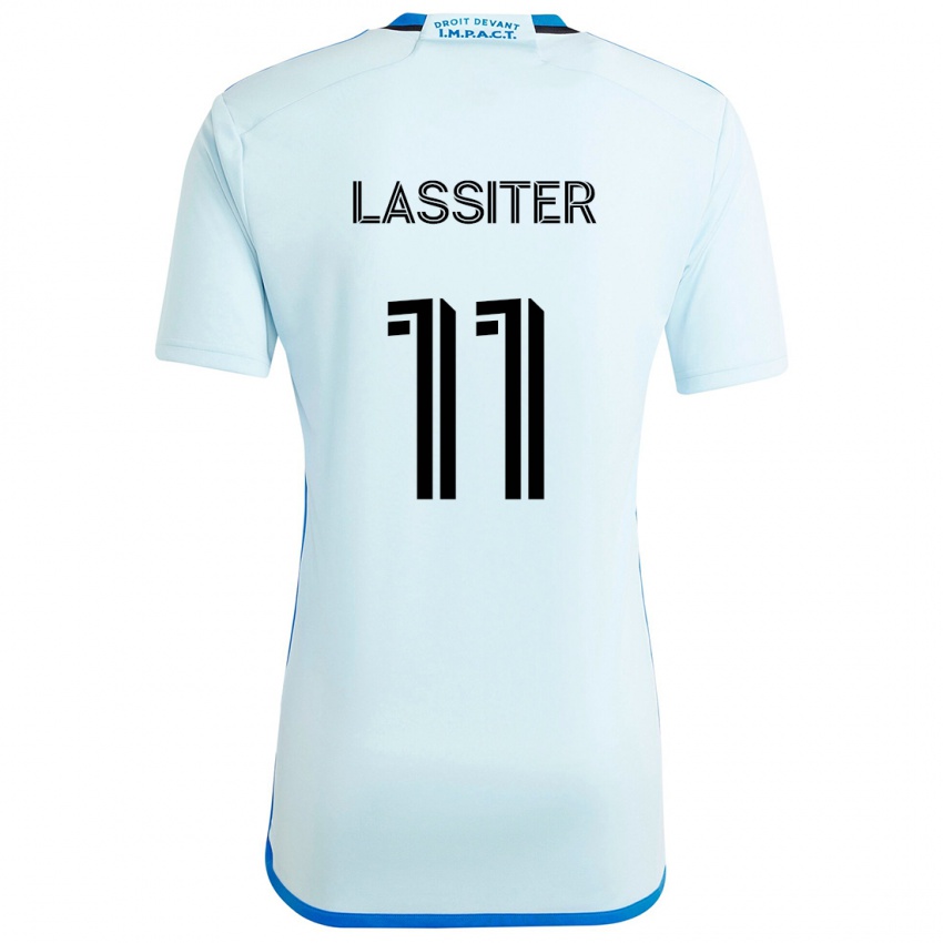 Gyermek Ariel Lassiter #11 Jégkék Idegenbeli Jersey 2024/25 Mez Póló Ing