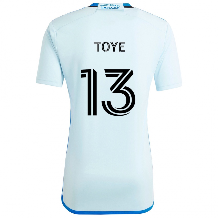 Gyermek Mason Toye #13 Jégkék Idegenbeli Jersey 2024/25 Mez Póló Ing