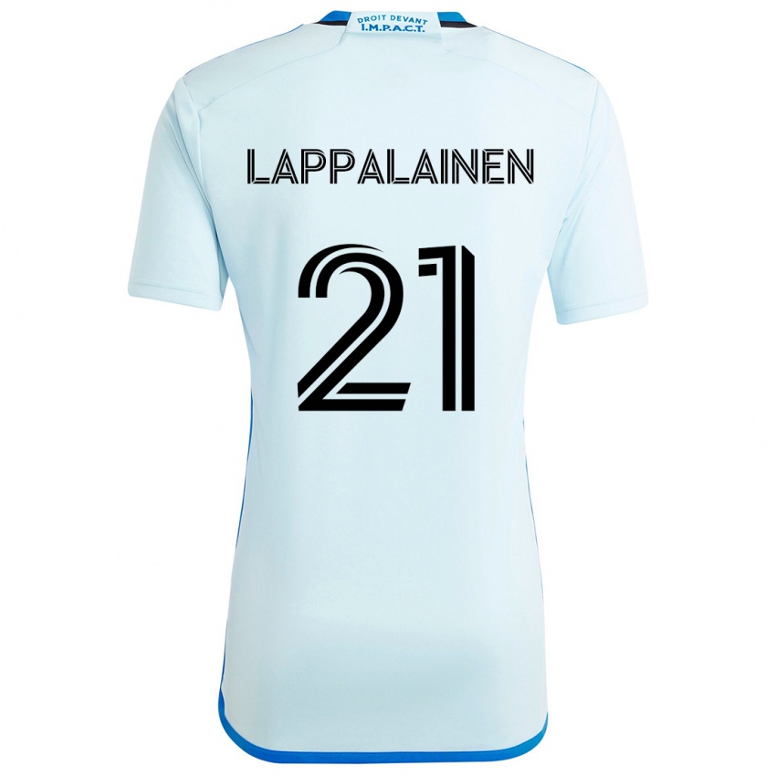 Gyermek Lassi Lappalainen #21 Jégkék Idegenbeli Jersey 2024/25 Mez Póló Ing