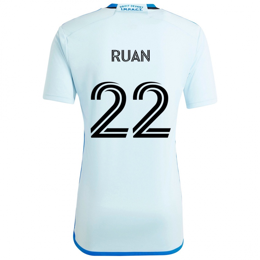 Gyermek Ruan #22 Jégkék Idegenbeli Jersey 2024/25 Mez Póló Ing