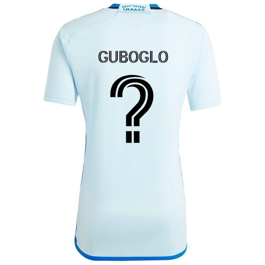 Gyermek Yuri Guboglo #0 Jégkék Idegenbeli Jersey 2024/25 Mez Póló Ing