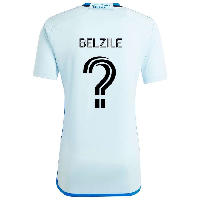 Gyermek Jean-Christophe Belzile #0 Jégkék Idegenbeli Jersey 2024/25 Mez Póló Ing