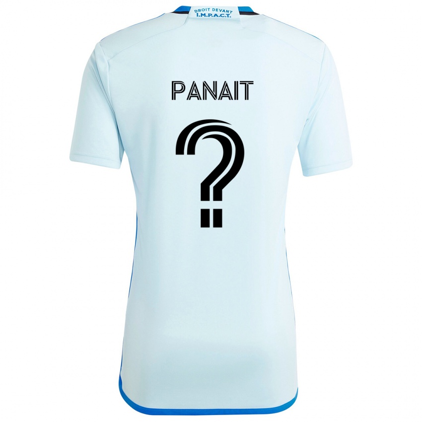 Gyermek Daniel Panait #0 Jégkék Idegenbeli Jersey 2024/25 Mez Póló Ing