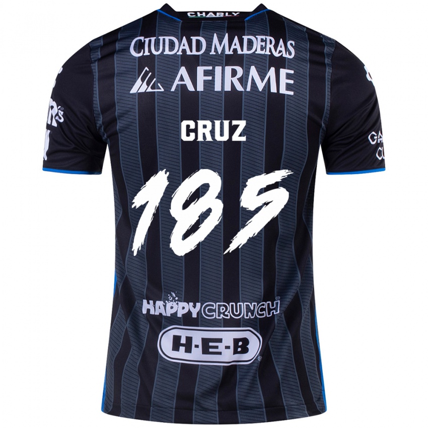 Gyermek Axel Cruz #185 Fehér Fekete Idegenbeli Jersey 2024/25 Mez Póló Ing