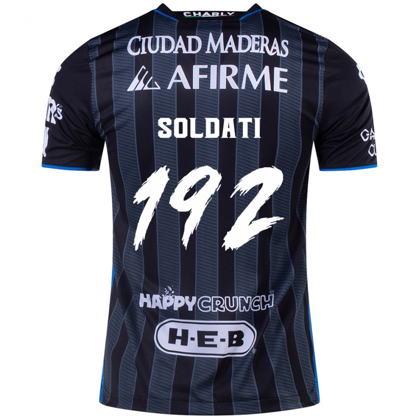 Gyermek Carlo Soldati #192 Fehér Fekete Idegenbeli Jersey 2024/25 Mez Póló Ing