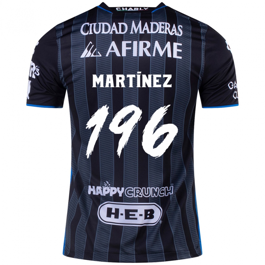 Gyermek Diego Martínez #196 Fehér Fekete Idegenbeli Jersey 2024/25 Mez Póló Ing