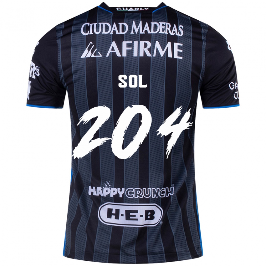 Gyermek Martín Sol #204 Fehér Fekete Idegenbeli Jersey 2024/25 Mez Póló Ing