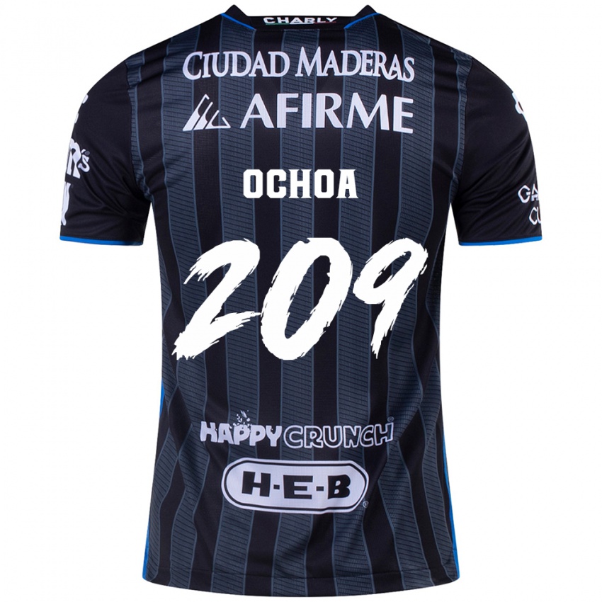 Gyermek José Ochoa #209 Fehér Fekete Idegenbeli Jersey 2024/25 Mez Póló Ing