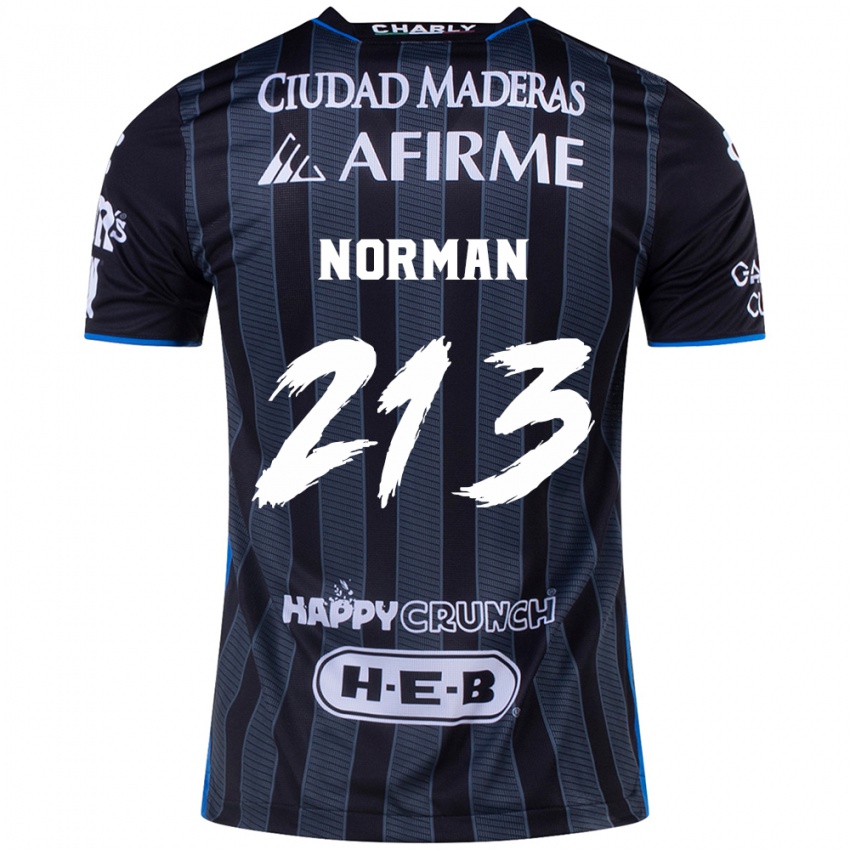 Gyermek Humberto Norman #213 Fehér Fekete Idegenbeli Jersey 2024/25 Mez Póló Ing