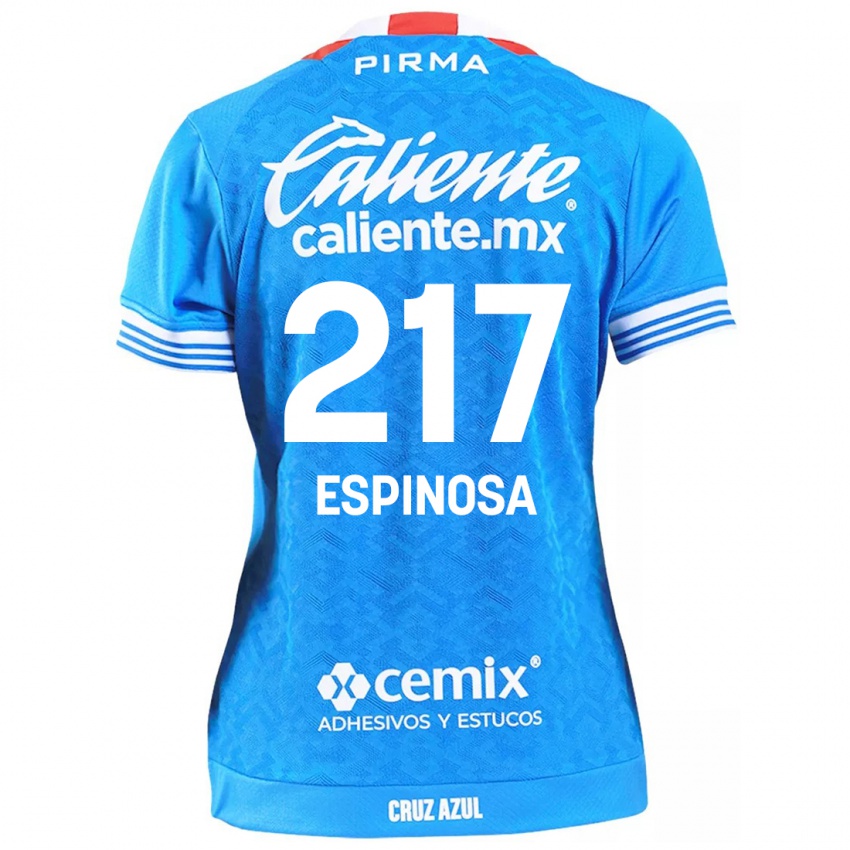 Férfi Samuel Espinosa #217 Égszínkék Hazai Jersey 2024/25 Mez Póló Ing