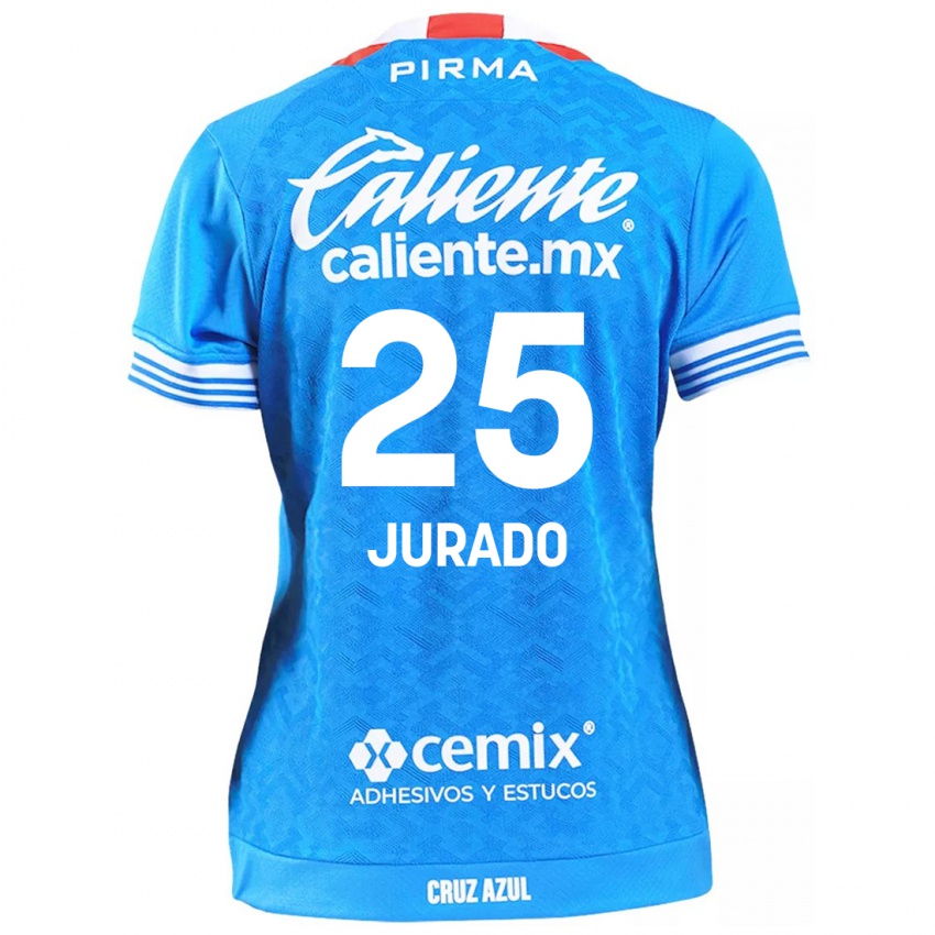 Férfi Sebastian Jurado #25 Égszínkék Hazai Jersey 2024/25 Mez Póló Ing