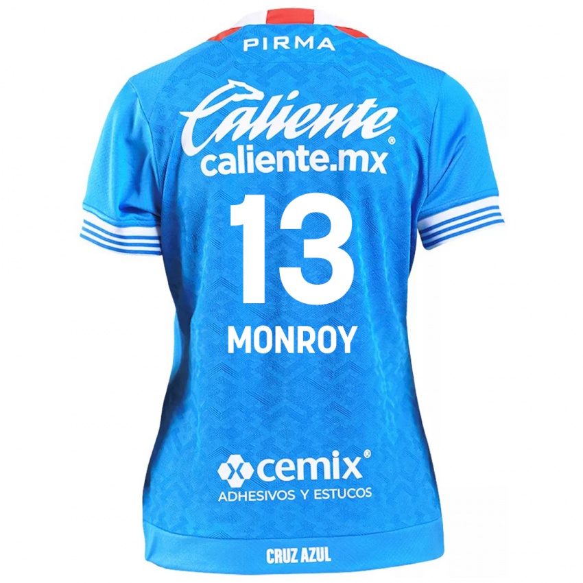 Férfi Daniela Monroy #13 Égszínkék Hazai Jersey 2024/25 Mez Póló Ing