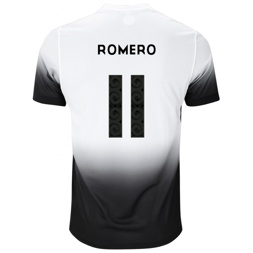 Férfi Angel Romero #11 Fehér Fekete Hazai Jersey 2024/25 Mez Póló Ing